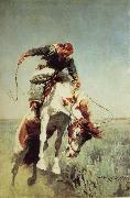 William Herbert Dunton Bronc Rider oil painting